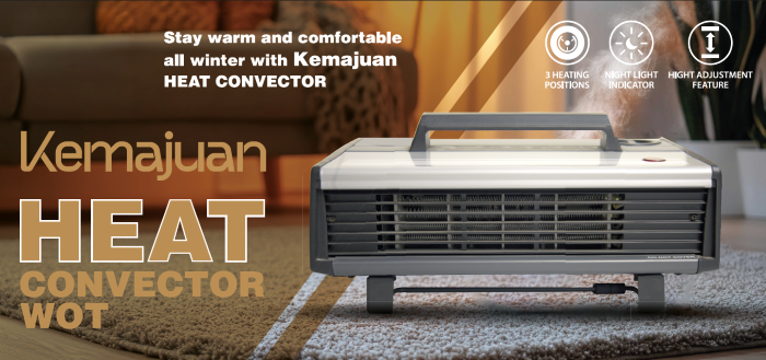 Heat convector WOT with indoor background HC WOT with BG